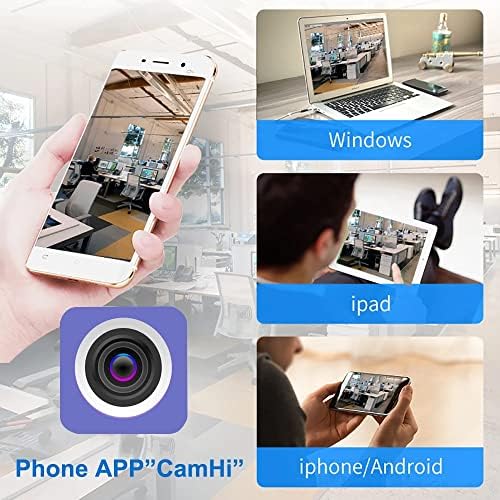 5MP Безжична Безбедност Камера Отворено Smart WiFi IP Camera Куршум Home Security Надзор Ноќ Визија,Движење Откривање,2-Начин Аудио,