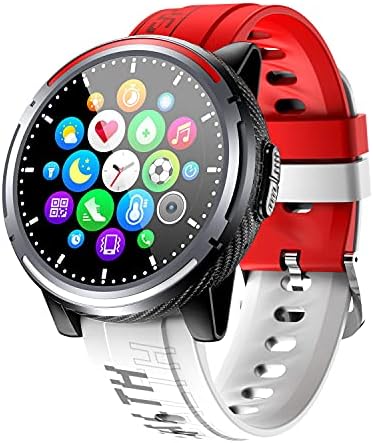 Smart Watch Мажите Bluetooth Повик HD Дисплеј IP67 Водоотпорен Мулти Јазик Спорт Smartwatch за Android, iOS (Боја : Црвена)