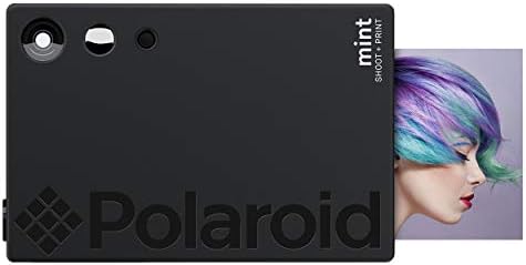 Цинк Polaroid Нане Инстант Печати Дигитална Камера (Црна), Отпечатоци на Цинк 2x3 Леплива, Поддржан Фото Хартија