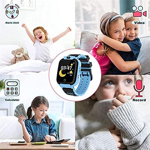 hhscute Smart Watch за Деца,Smart Watch за Деца 8-12 Smart Watch Деца Деца Smart Watch 1.54-инчен HD Екран Деца Smart Watch Момчиња