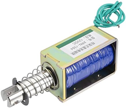 uxcell DC 12V 60N Сила 10мм мозочен Удар се Повлече Тип Отворена Рамка Електромагнетниот Electromagnet XRN-1564