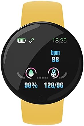Niaviben Smart Watch Спортски Здравје Фитнес Тракер Водоотпорен Smart Хривнија 1.44 Инчен Подарок за Мажите и Жените Жолта