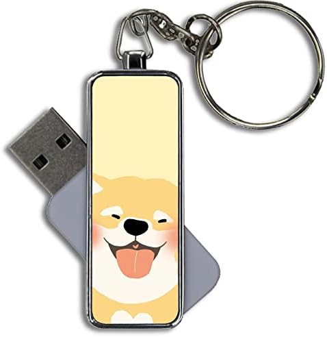 Поетски USB Диск со Капацитет од 8GB Метал Има Среќен Жолто Куче