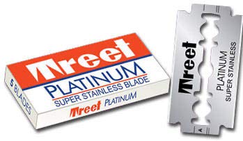Treet Platinum Супер Нерѓосувачки Двојно Работ жилети (200 ножеви)