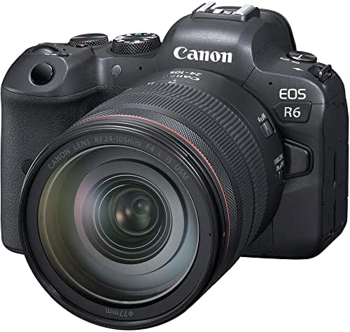 Canon EOS R6 Mirrorless Дигитална Камера со 24-105mm f/4L Леќа (4082C012) + Канон RF 50mm f/1.8 STM Леќа + 64GB Тешки Картичка +