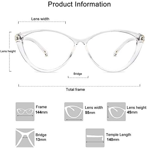 SOJOS Преголеми Cateye Сина Светлина Блокирање Очила Жените TR90 Лесни Рамка Компјутерски Очила SJ5057