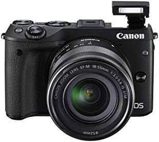 Canon EOS М3 Mirrorless Камера Полнење со EF-M 18-55мм Стабилизација на Сликата (IS) STM Леќа - Wi-Fi-От (Црна)