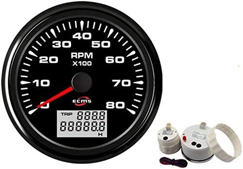 85mm GPS Брзинометар 0-35Knots 0-40MPH со LCD Дисплеј за Морски Пловила Јахта Брод Броило за Автомобил, Камион, Брод (Боја : Б)