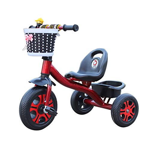 WALJX Tricycle за Деца|2 во 1 Деца Tricycle за 2 Години и До Момчиња Девојчиња Деца Trike Деца Трицикли-Розово-Виолетова-Сина-Црно-Црвено-5