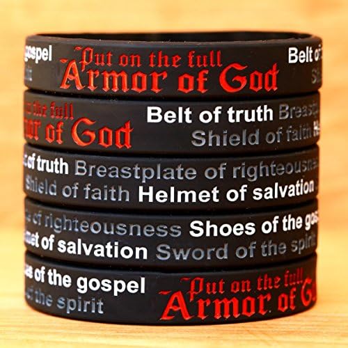 SayitBands 20 Оклопот на Бог Wristband Нараквици Ефесјаните 6:10-18