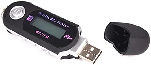 Prettyia Преносни 8GB Меморија USB Дигитални MP3 Плеер за Музика LCD Екран FM Црна