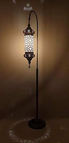 Sudamlasibazaar - Seljuq Арапски, Турски Месинг Подот Светилка, Декоративни Мароко Ноќни Подот Светилка