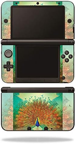 MightySkins Кожата Компатибилен со Nintendo 3DS XL Оригиналот (2012-2014) - Прилично Паун | Заштитна, Трајни, и Уникатни Винил заврши