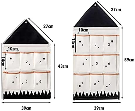 Teerwere Ѕид Плакарот Виси Складирање Торба Ѕид-Монтирани Календар за Складирање Bag IN Нордиските Платно Виси Торба Спалната соба