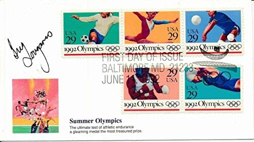 Грег Louganis Олимписки Нуркање Потпишан во 1992 година Првиот Ден Покритие/FDC 151275 - Олимписки Намали Потписи