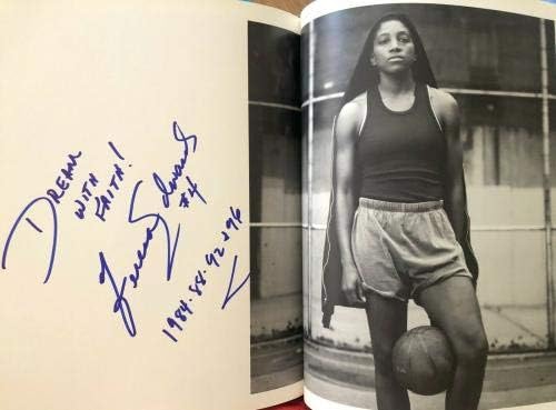 1996 САД Олимписки Фудбал & Софтбол Тимови + Moceanu Godina Пауел потпишана книга JSA - Autographed Фудбал Списанија