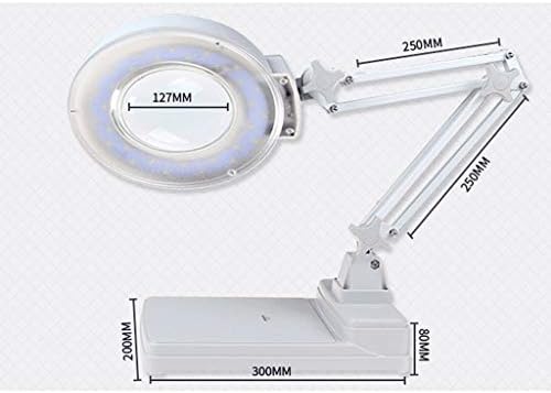 SPNEC LED лупа Маса Светилка за Блиска Работа - Светла Зголемувачот Запалени Леќа - Загатка, Занает & Читање Светлина за Табела Врвот