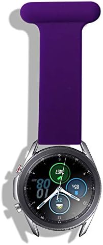 inurseya Pin Фоб Компатибилен со Samsung Smartwatch 20mm Бенд Ширина (Сина)