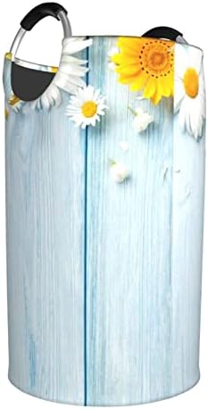 Домот Пролет Daisy Цвеќиња Перење Забавува 82l Расклопна Големи Перење Кошници Со Рачки Преносни Облека Забавува За Играчки, Облека