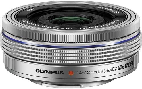 Олимп OM-D E-M5 Mark III Mirrorless Дигитална Камера Тело (Сребро) + М. Zuiko Digital ED 14-42mm f/3.5-5.6 EZ Леќа (Сребро) + М.