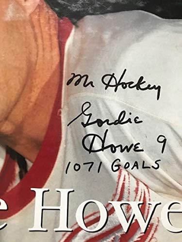 Gordie Howe Redwings Autographed Книга Покрие со Сертификат за Автентичност