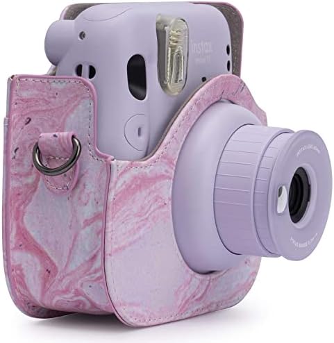 Frankmate Заштитни Случај за Fujifilm Instax Мини 11 Инстант Камера - Премија на Вегетаријанската Кожна Торба Покрие со Отстранлив