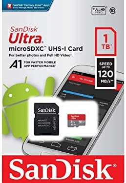 Ултра 1TB MicroSDXC Работи за полнење за Motorola Мото G4 Игра XT1607 Плус Потврдена од страна на SanFlash и SanDisk (A1/C10/U1/8k/120MBs)