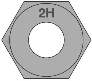 1 3/8-8 Тешки Хексадецимален Орев / A194 2H Челик/Plain (Количина: 200 парчиња)