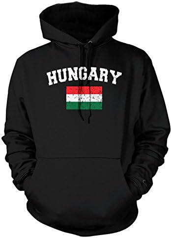 Amdesco Мажите за време на унгарското Знаме, Љубов, Дом, Знамето на Унгарија Маскирани Sweatshirt