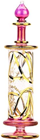 NileCart X големи Египетскиот парфем шишиња рачно изработени во Египет со 24K злато декорација за вашиот Парфем, Етерични Масла,