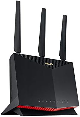 ASUS AX5700 WiFi 6 Игри Рутер (RT-AX86U) - Dual Band Gigabit Безжичен Интернет Рутер, NVIDIA GeForce СЕГА, 2.5 G Порта, Игри & Стриминг,