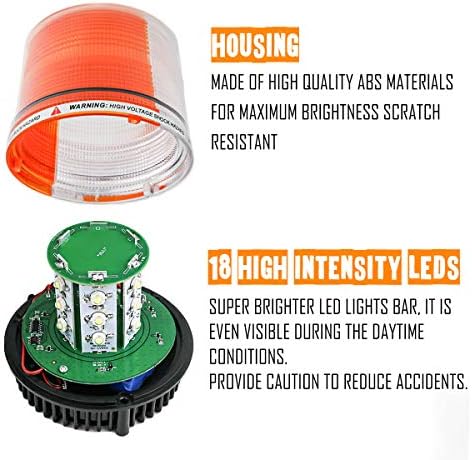 ЛЕ-JX Сина Безжична Ротирачки Светилник Портокалово Батеријата Led Strobe педалата на Покрив Врвот Ора Опасност Флеш Итни Mail Светла
