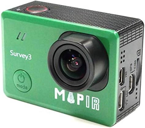 MAPIR Survey3W NDVI Мапирање Камера RGN Црвена+Зелена+Близина на Инфраред Филтер 3.37 mm f/2.8 Нема Нарушување Широк Агол GPS Екран
