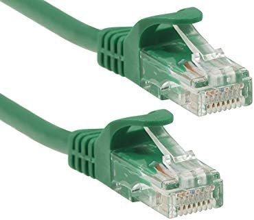 CablesAndKits - [100 Пак] CAT6 10ft Зелена Snagless Easyboot UTP (Unshielded) Ethernet Кабел PVC Јакна (cm), Чист Бакар, RJ45 Компјутер