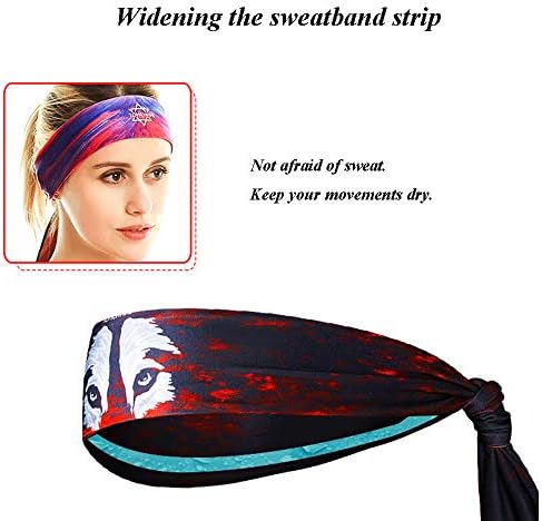 YOJOLO Пиратски Bandana за Мажи&Жени,Тренингот Headband 5D Печатење Глава Шамија Пот Wicking Не се Лизга Еластична Turban Sweatband