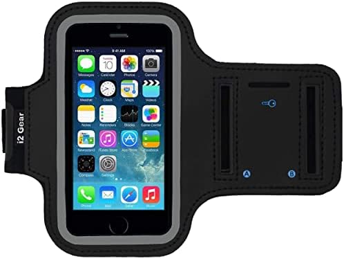 i2 Опрема Armband за iPhone SE со Прилагодливи рака на Рака и Клуч на Носителот
