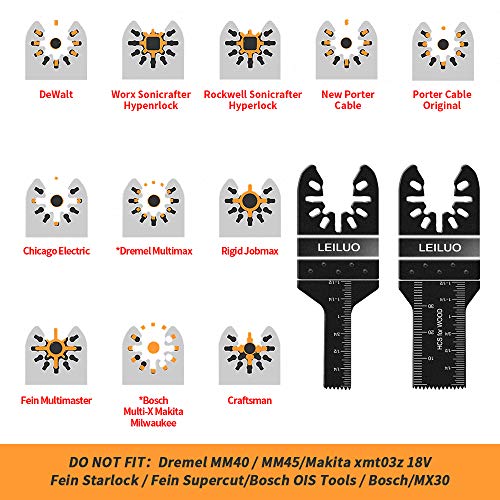 20 КОМПЈУТЕРИ Осцилирачки Алатка Ножеви LEILUO Осцилирачки Видов Ножеви Намали Мек Метал Ноктите Тврдо Multitool Лопати се Вклопуваат