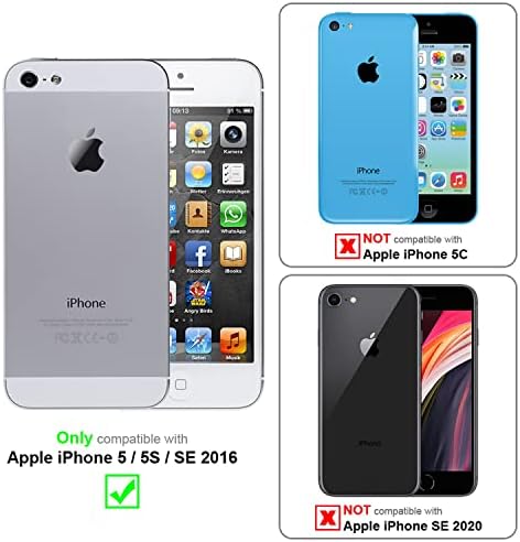 Cadorabo Случај Компатибилен со Apple iPhone 5 / iPhone 5S / iPhone SE во Сребро - Shockproof и Отпорен на Гребење TPU Силиконска