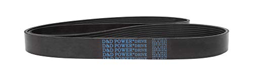 D&D PowerDrive 5190978 ITM Автомобилски Делови Замена Појас, К Појас пресек, 39.25 Должина, Гума
