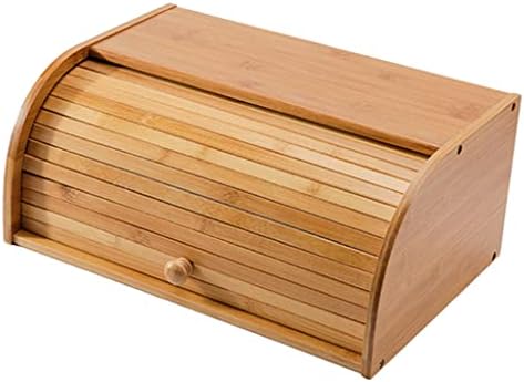 Newmind Дрво Леб Кутија Тесто Сува Храна за Складирање Кујна Материјали Додатоци Контра-топ Breadbox Носителот Леб Корпа за Кујна