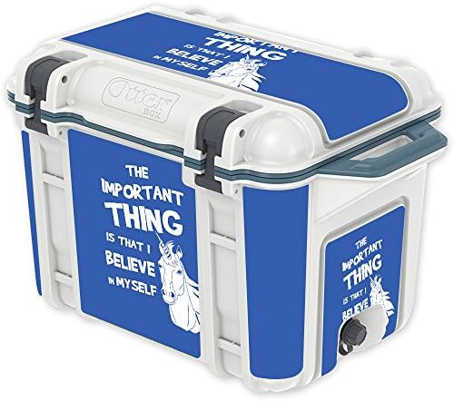 MightySkins (Ладилникот Не се Вклучени) Кожа Компатибилен со OtterBox Потфат 45 qt Кулер - Еднорози Веруваме | Заштитна, Трајни,