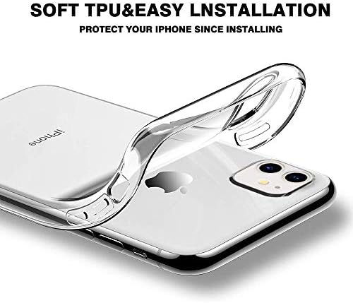 Дизајн за iPhone 11 Јасен Случај, Случај за iPhone 11 со Стилски Печати Меки Силиконски Тенок TPU Отпорно на Гребење Заштитна Маска
