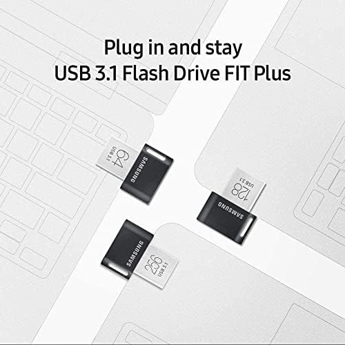 Samsung ОДГОВАРА Плус MUF-128AB 128GB со Монтажни Рака Флеш USB 3.1 (3.1 Генералот 1) USB Тип-Приклучок Црна, од не ' Рѓосувачки