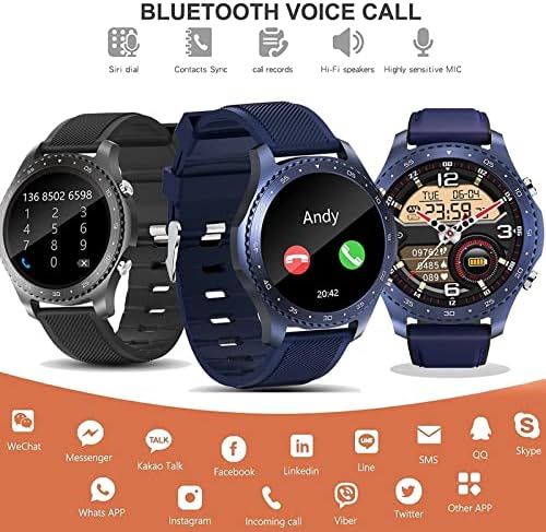 Smart Watch за Мажи со Температурата на Телото Здравје и Фитнес Види Bluetooth Повик отчукувањата на Срцето Крвен Притисок Spo2 Следи