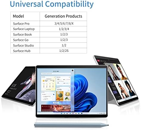 Bluetooth 4.2 Специјалното Пенкало за Microsoft Surface Pro 8, Лаптоп 4/3/2/1, Површината Книга 3/2/1 Лаптоп и Други Таблети со 4069