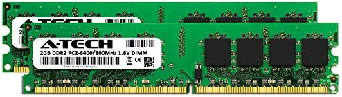 A-Tech 4GB (2 x 2GB) RAM меморија за матична Плоча Intel DB43LD | DDR2 800MHz DIMM PC2-6400 240-Pin-от Не-ECC UDIMM Меморија Надградба