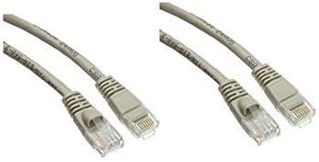 Cat5e Ethernet Patch Кабел, Snagless/Моделирани се Подигне, 3 Нозе, Сива, Пакување од 2 (ED752996)