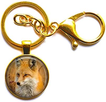 Фокс Keychain,Fox Накит,Fox Keychain,Животински Накит,Fox Keychain,Fox Подарок, Fox Шарм Keychain,Fox Накит Животинско Копче Прстен,M364