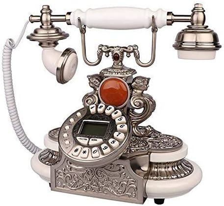 SXRDZ Земјени Антички Телефон Европската Гроздобер Смола Corded Телефон Класичен Дом Земјени Притисни Копче за бирање Hands-Free