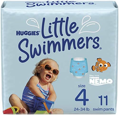 Huggies Малку Пливачи Расположливиот Swimpants, Средни, 11-Count